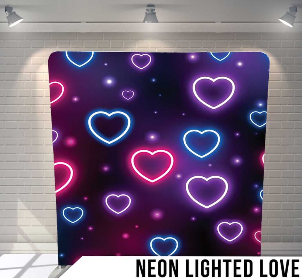 Neon Love backdrop image